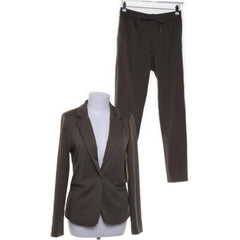 Ichi | Grijze zakelijke pantalon set