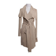Witchery | Beige jas met ceintuur en waterval kraag