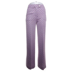 Black Rose | Paarse Geruite Broek