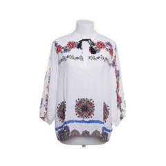 Desigual | Witte geborduurde tuniekblouse