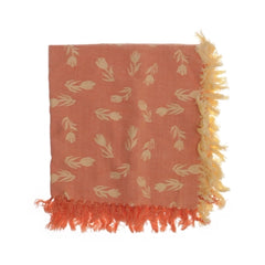 IndiskaHalsdoek | Oranje bloemen sjaal