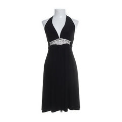 River Island | Zwarte halter jurk met strass