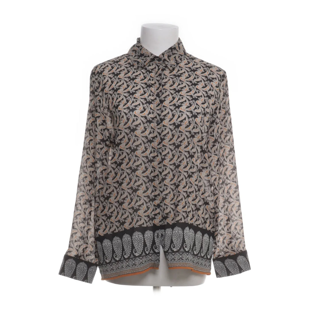 Mango | Zwart, Oranje - Blouse