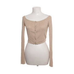 & Other Stories | Beige geribde crop top