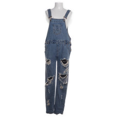 ONE | Blauwe gescheurde tuinbroek