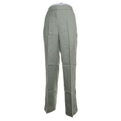 Massimo Dutti | Lichtgroene hoge taille broek