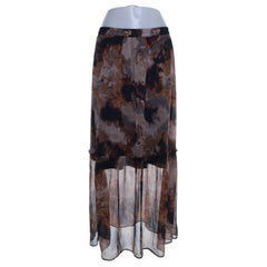 Saint Tropez | Bruin, Meerkleurig - Maxi rok
