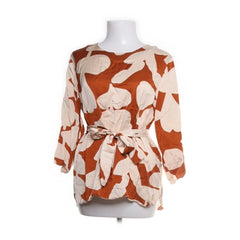 Second Female | Roestbruine bloemenprint blouse