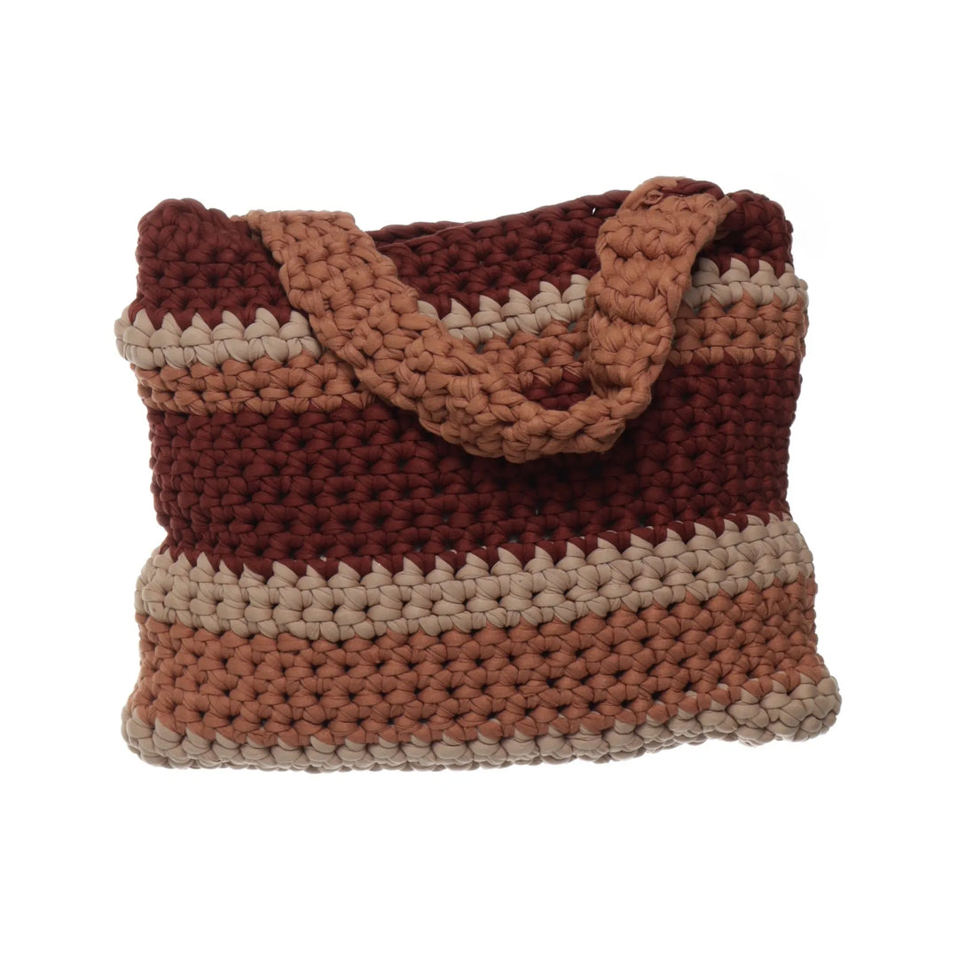 Bruin, Meerkleurig - Handtas