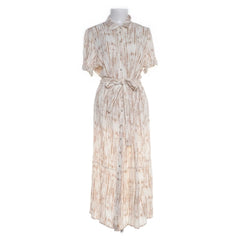 Sprites | Beige Gestreepte Maxi-jurk