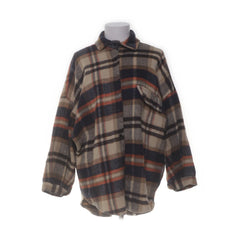 Beige, Bruin, Oranje, Zwart - Flanellen overhemd